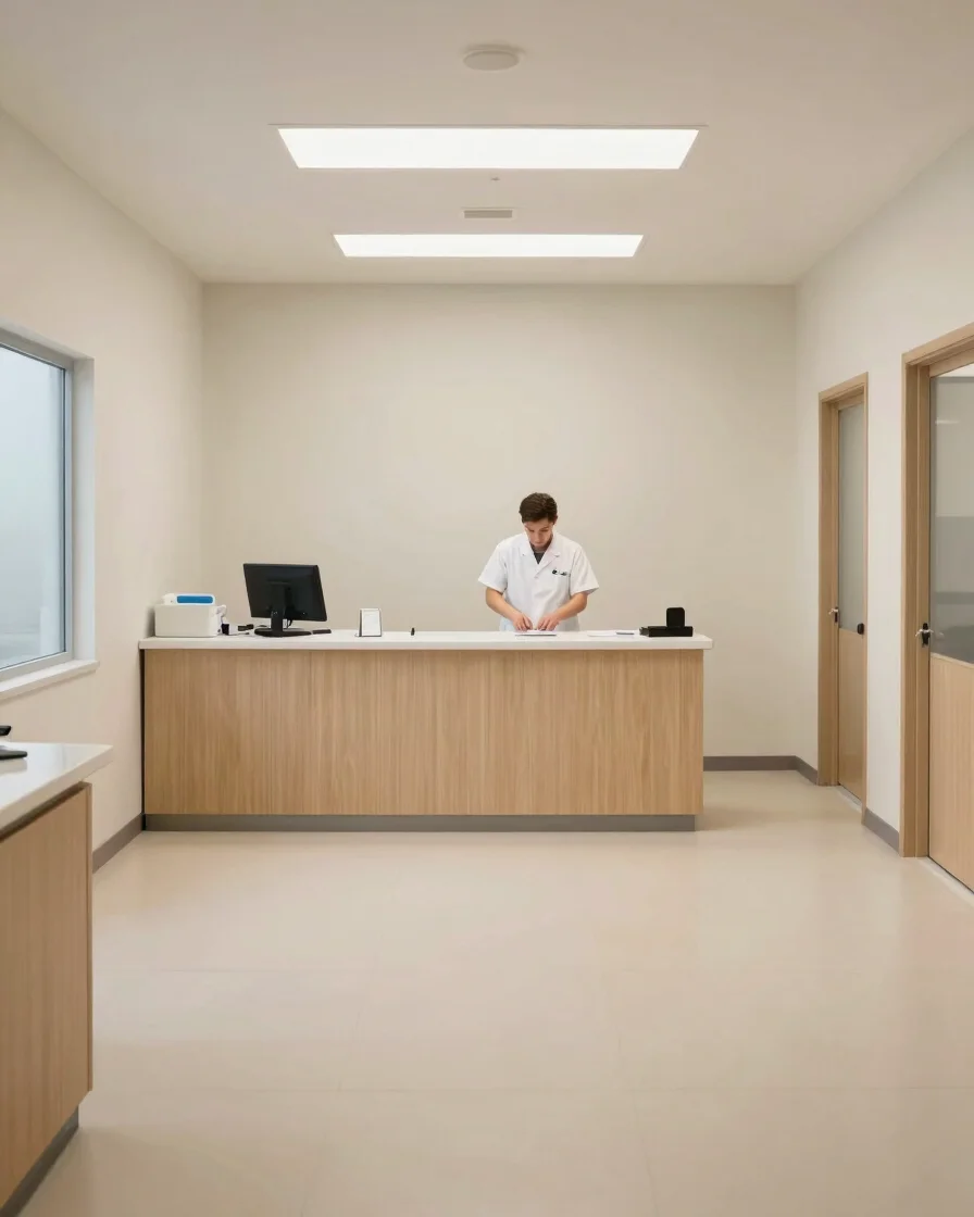 Editorial healthcare photograph of a calm, uncluttered general me